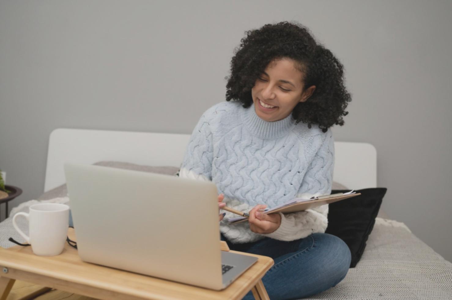 Modern office workspace with financial planning tools and strategic business development materials